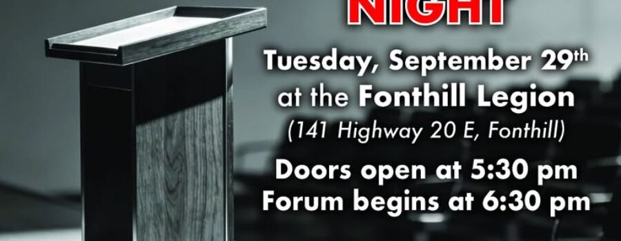 Kinsmen Candidates Night at the Legion